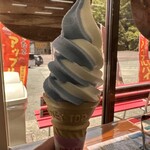 伽羅苑 食事処 - ふきわれソフト　450円