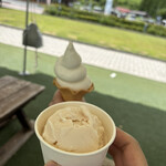 蒜山ジャージーソフトクリーム＆高原ジェラート - 料理写真: