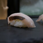 うまい鮨勘 - 縞鯵