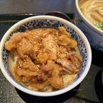 うどん家 こむぎ - セットのかしわ天丼
