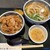 うどん家 こむぎ - 料理写真:ランチ：かしわ天丼＆かけうどんセット