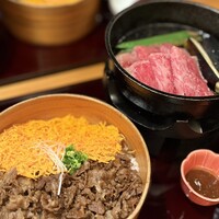 すき焼きと牛まぶし ももしき - 