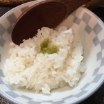 烈志笑魚油 麺香房 三く - 〆のご飯