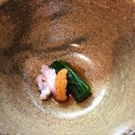 烈志笑魚油 麺香房 三く - サービスで頂いた　鯛のエンガワ