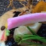 烈志笑魚油 麺香房 三く - 山芋