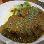 SPICY CURRY 魯珈 - マトンとほうれん草のカレー
