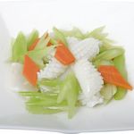 Stir-fried squid with celery