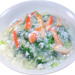 Stir-fried broccoli and crab