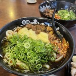 元祖肉肉うどん - おに唐セット¥1,280