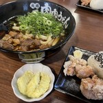 元祖肉肉うどん - おに唐セット¥1,280