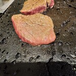 大井町銭場精肉店 - 溶岩焼き(お肉の部位は忘れたw)