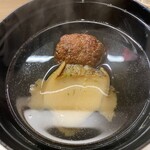 鮨処 暁 -akatsuki- - 鮑と肝の蓮根饅頭