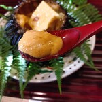 陽 - むらさきうに  とうもろこし豆腐