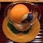 陽 - 桃のあんみつ