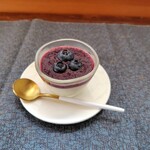 志賀清商店 - デザート(ブルーベリーのパンナコッタ)