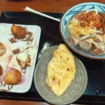 丸亀製麺 - 旨塩うどん(並)¥520*れんこん天¥150*うどーなつ¥300