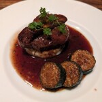 金のイタリアン - 牛フィレ肉とフォアグラのロッシーニ風