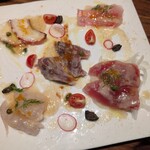 金のイタリアン - 魚介のカルパッチョ