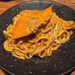 金のイタリアン - 渡り蟹のトマトクリームリングイネ