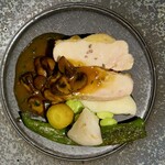 フランス料理 ル・クール - 鶏胸肉のロースト　産地失念