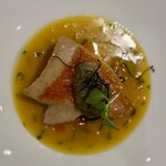 フランス料理 ル・クール - 金目鯛のポワレサフランソース