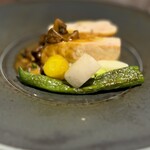 フランス料理 ル・クール - 鶏胸肉のロースト　産地失念