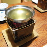 松川 - しゃぶしゃぶ用の鍋　個別に出されます