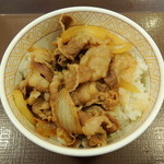 すき家 - 料理写真:2014年9月21日(日) 牛丼ミニ(つゆだく)230円+税