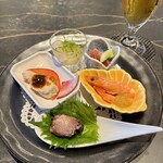 中国料理 燦宮 - 前菜五種盛り合わせ