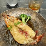 中国料理 燦宮 - 大海老の大蒜海鮮醤油蒸し