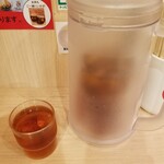 桂花ラーメン - プーアル茶。