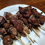 焼鳥倉沢屋 - タン、砂肝、かしら、豚バラの塩