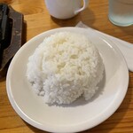 さとうのステーキ - ライス大盛り　1回目　おかわり自由