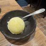 TOKYO焼肉ごぉ - 季節のシャーベットゆず