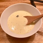 創作料理Ryota  - ●静岡県産桑高農園直送とうもろこしの冷たいスープ　キャビアを軽く添えて