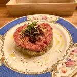 創作料理Ryota  - ●宮城県産黒毛和牛と焼き茄子　極上タルタルユッケ　ハーフ