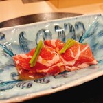 心一 - 石鯛 桃の生ハム巻き