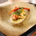 心一 - 金目鯛のソテー
      青のりのソース