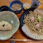 そばんち - 蕎麦通セット(先ずは三色絡み大根蕎麦＆水蕎麦)に単品の蕎麦がきを追加オーダー分が登場✨
