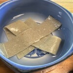 そばんち - 水蕎麦が出てくれば……ラッキーとのメニュー表に✩⋆*॰¨̮⋆｡˚私たちにも水蕎麦が出てきました˚՞⸝⸝ᵒ̴̶̷  ᵒ̴̶̷⸝⸝՞✨