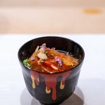 うを徳 - 2025.7 葉山産アオリイカ1.3kgエンペラいかそうめん 金糸瓜トマト出汁