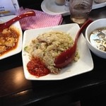 めだかタンタン - 5回目　2014年9月25日　麻婆豆腐とチャーシュー炒飯