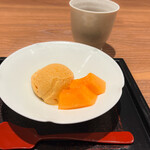 和食杜 侑 - ＜デザート＞ 自家製和三盆アイス 紅花メロン