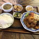 サンタローサ - ◉ タイムランチ サバと新じゃがのトマト煮ランチ ¥600-