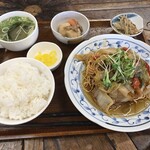 サンタローサ - ◉ タイムランチ 皿うどん定食 ¥600-