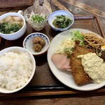 サンタローサ - ◉ あじフライ定食 ¥680-