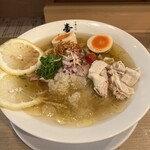 中華そば 麦の星 - 細かくいろいろ入った薬味の食感も良き