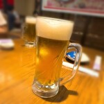 鉄板居酒屋 こんご - 生ビールからスタート