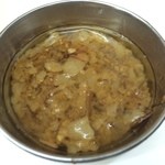 ラーメン荘 歴史を刻め - アブラ増しの別皿背脂。(2014.9.22)