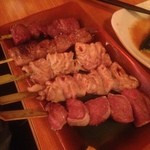 串焼き盛り合わせ５本６００円